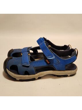 TEVA HURRICANE CLOSED TOE PRO SPORTS WATER SANDALS -DAZZLING BLUE -YOUTH US 5
